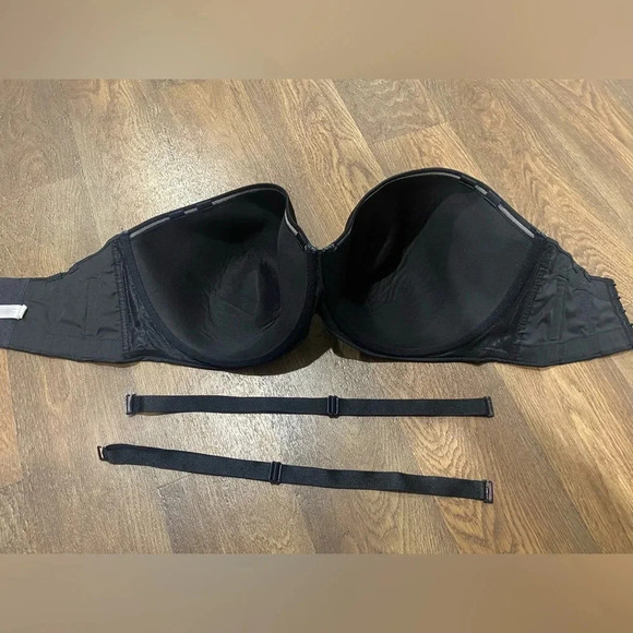 CACIQUE BOOST MULTI-WAY OR STRAPLESS BLACK BRA 42H - Picture 6 of 11